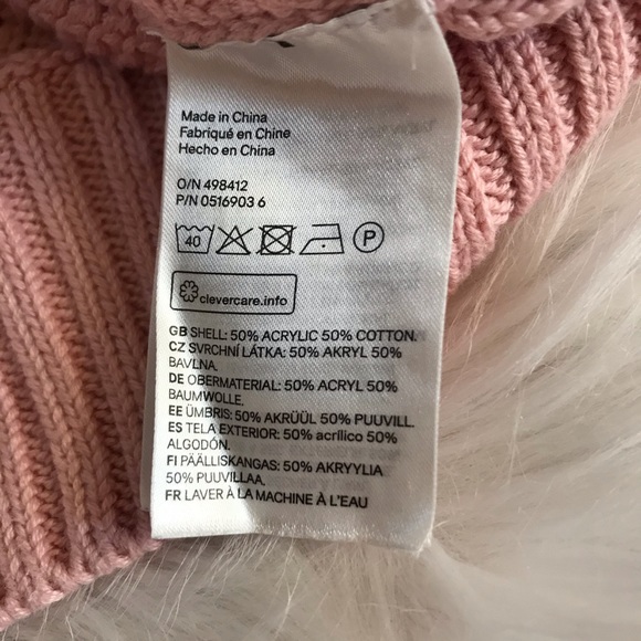 H&M Divided pink crew neck knit sweater NWOT - Picture 7 of 8